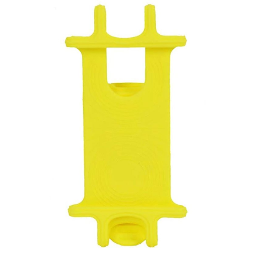 Suport telefon mobil universal din silicon pentru bicicleta si motocicleta, galben