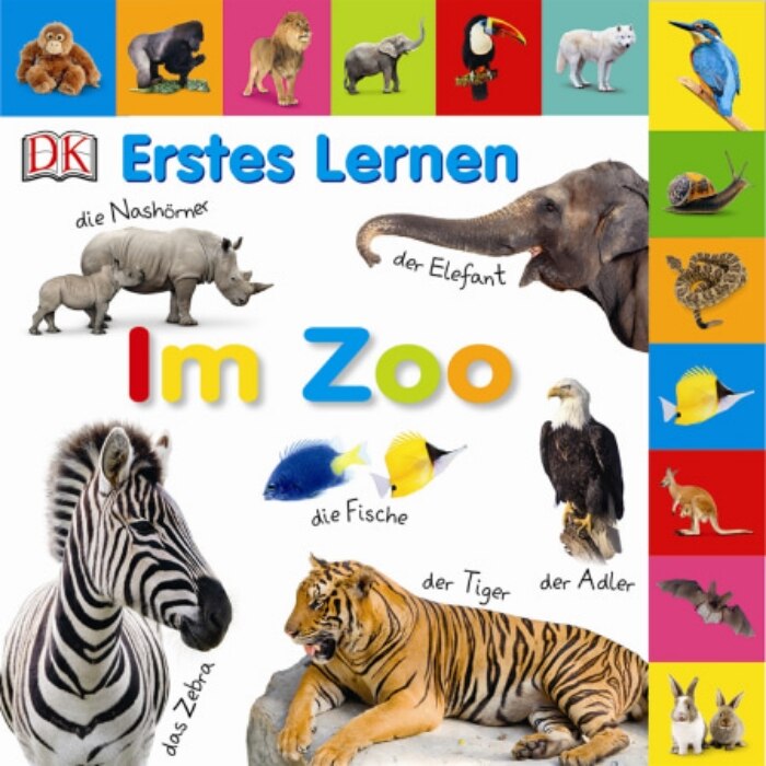 Carte in limba germana, primele cuvinte, Erstes Lernen : Im zoo, DK, 12+