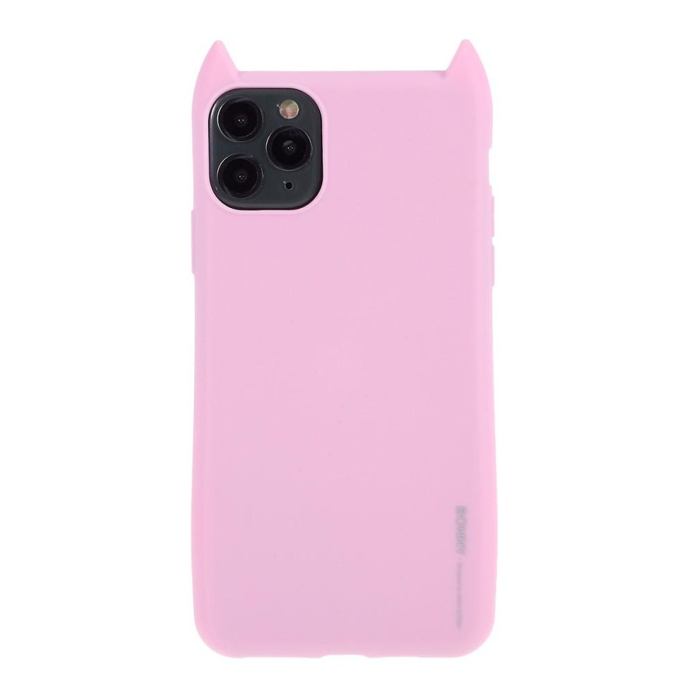 Husa Apple iPhone 11 Pro model Cat Ears 3D Roz