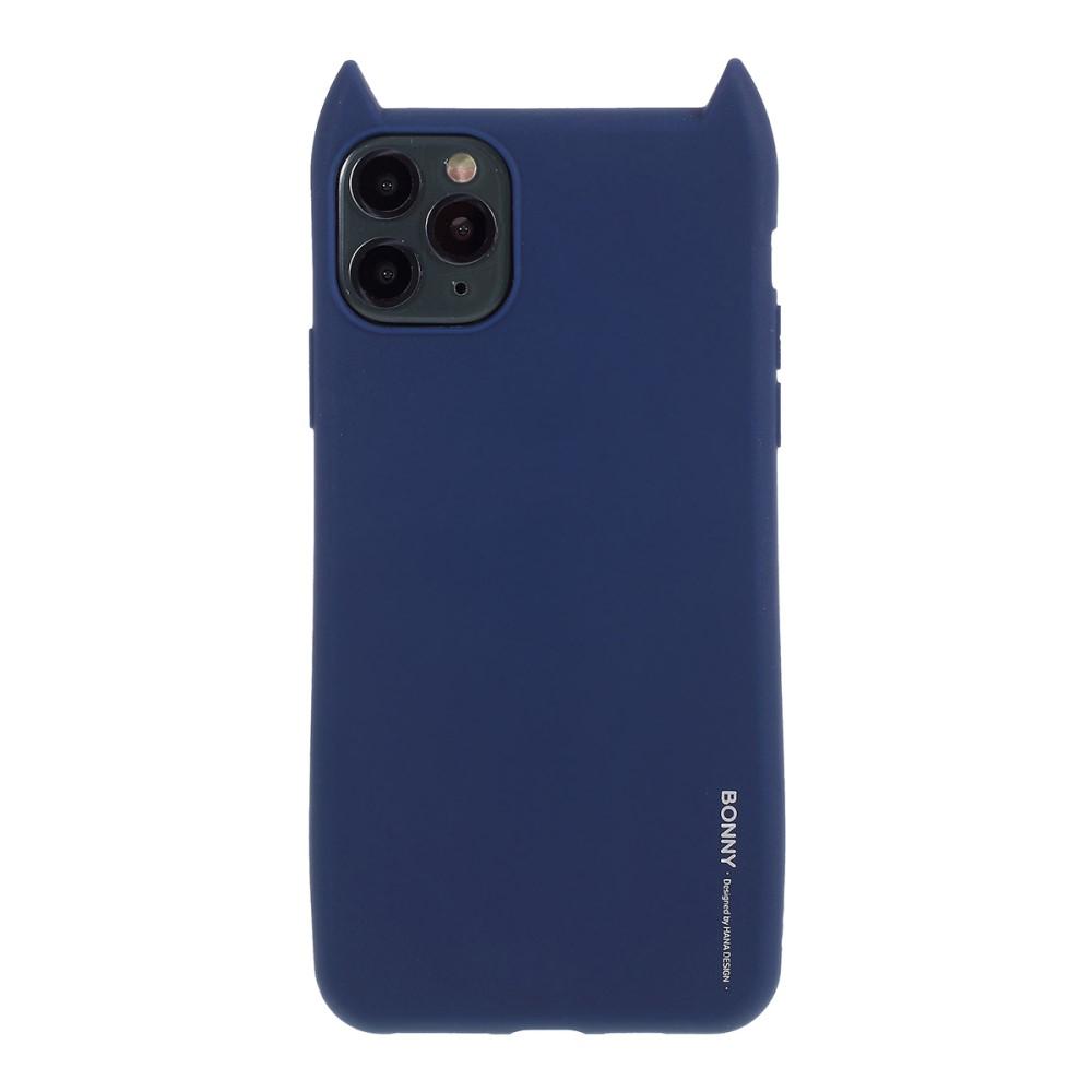 Husa Apple iPhone 11 Pro model Cat Ears 3D Albastru