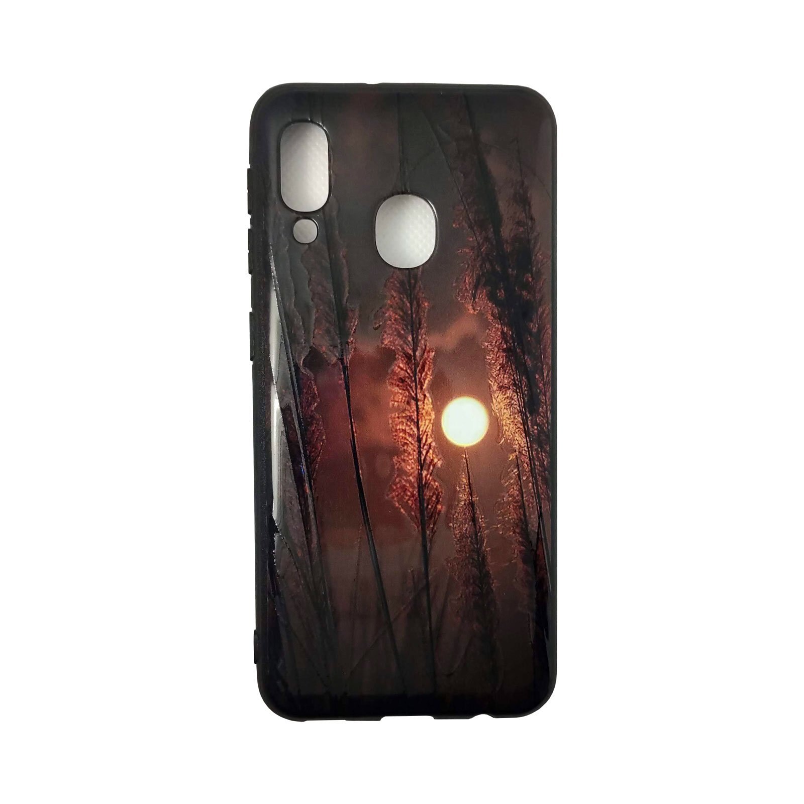 Husa plastic siliconat Samsung Galaxy A20e model Sunrise, Antisoc, TPU Multicolor