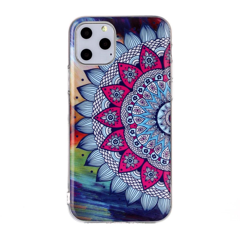 Husa silicon Apple iPhone 11 Pro Fosforescent model Mandala, Silicon, TPU, Viceversa Multicolor