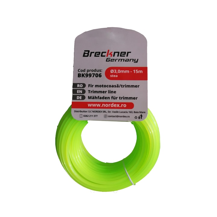 Fir motocoasa 3,0 mm x 15 m, stea