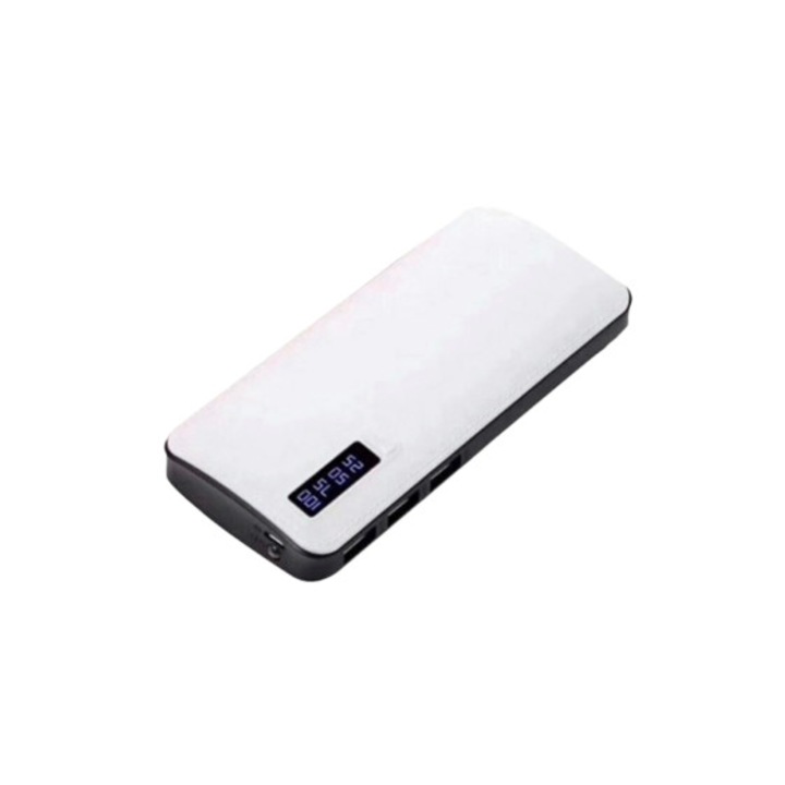 Външна батерия RTL, 10 000 mAh, Micro USB, Бял