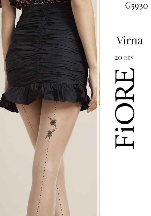 Ciorap FIORE Virna 20 Den, Negru