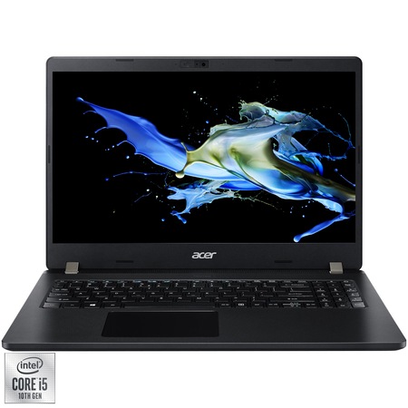 Laptop Acer Travel Mate P2 TMP215-52-58T6 cu procesor Intel Core i5-10210U pana la 4.20 GHz, 15.6" Full HD, 8GB, 256GB SSD, Intel UHD Graphics, No OS, Black