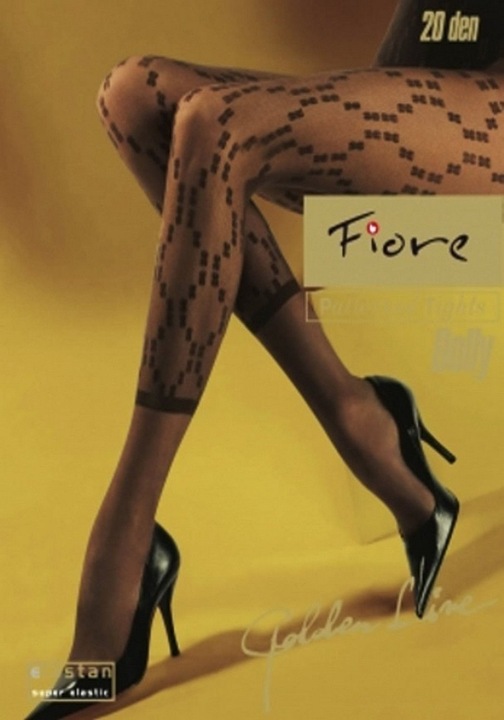 Ciorap FIORE Dolly 30 Den, Negru