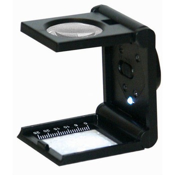 Lupa 6x cu iluminare si stand milimetric Lupa 6x cu iluminare si stand milimetric
