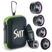 set 5 in 1 lentile profesionale pentru telefoane si tablete - 2x zoom telephoto 198 fisheye 063x wide angle 15x macro filtru cpl si clip universal samsung iphone smartphone - fermoar verde imagen 24_0_
0