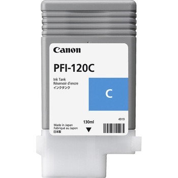 Cartus cerneala Canon PFI-120 Cyan 130ml pentru TM-200, TM-300 Cartus cerneala Canon PFI-120 Cyan 130ml pentru TM-200, TM-300