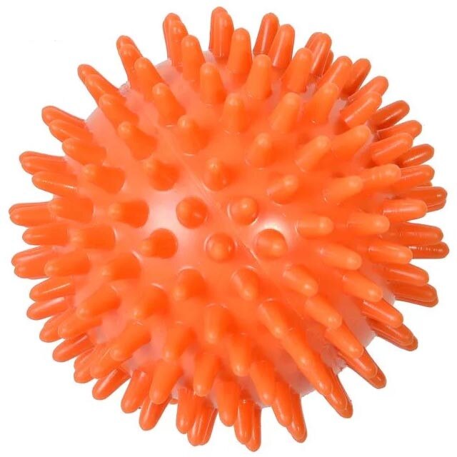 Minge tip arici pentru masaj Felis, PVC, 9 cm, Portocaliu