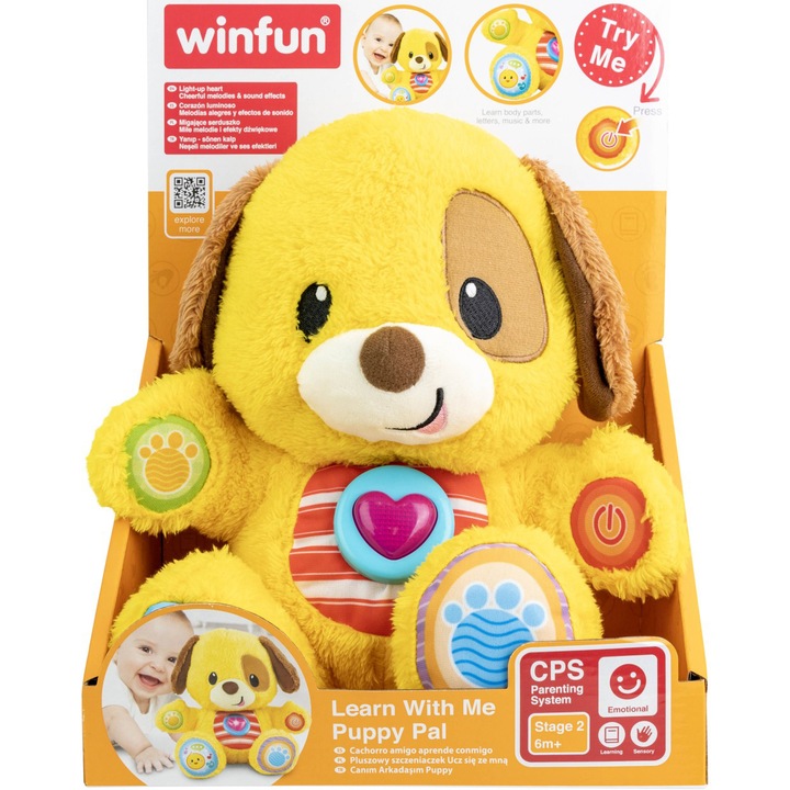 Интерактивна играчка WinFun Умното кученце Шаро