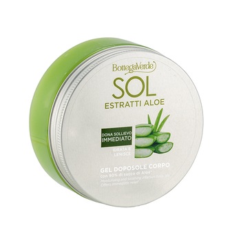 Gel dupa expunerea la soare cu 90% suc de aloe - Sol Aloe, 150 ML, Bottega Verde Gel dupa expunerea la soare cu 90% suc de aloe - Sol Aloe, 150 ML, Bottega Verde