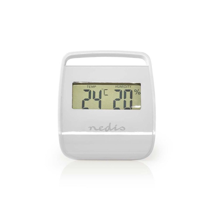 Nedis WEST100WT hőmérő és páratartalom-mérő beltéri fehér (WEST100WT)