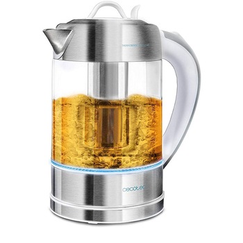 Fierbator cu filtru de ceai 2 in 1 Cecotec ThermoSense 370 Clear, 2200 W, 1.7L, Inox, oprire automata Fierbator cu filtru de ceai 2 in 1 Cecotec ThermoSense 370 Clear, 2200 W, 1.7L, Inox, oprire automata