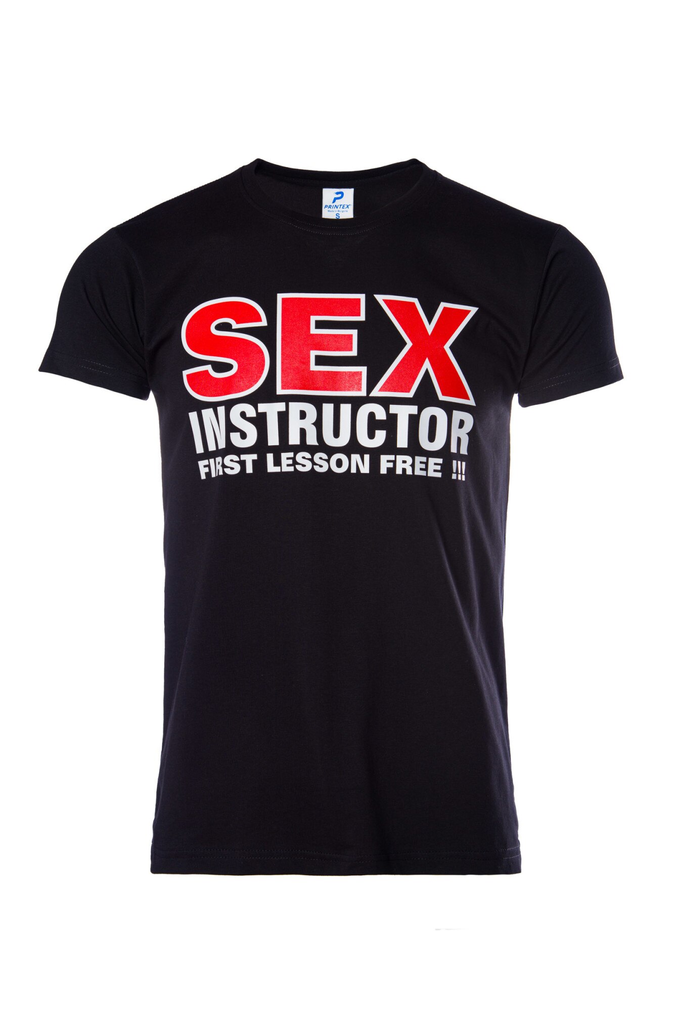 Mъжка тениска Printex Sex Instructor Секс инструктор черна S  