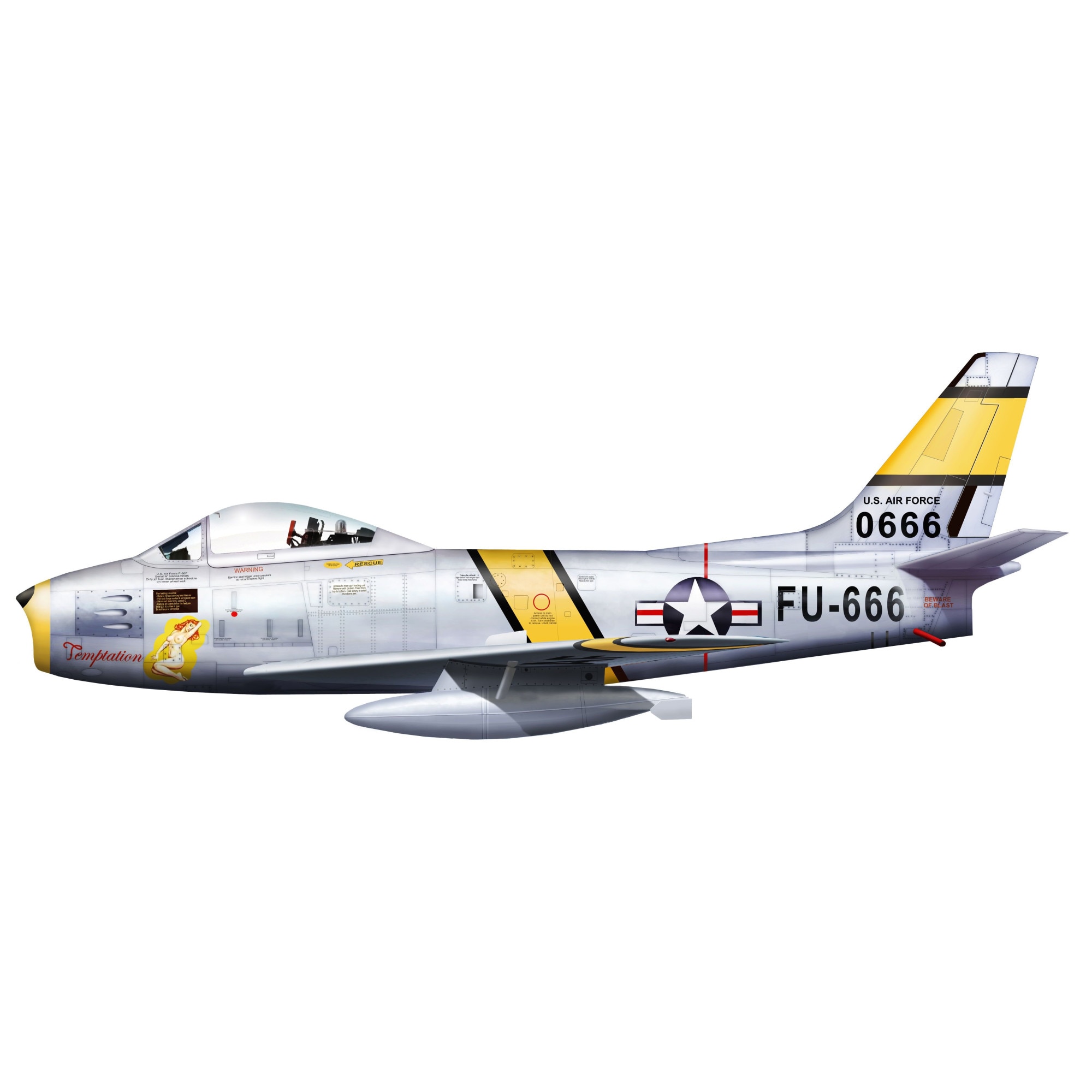 Macheta aeromodele Italeri F-86E 