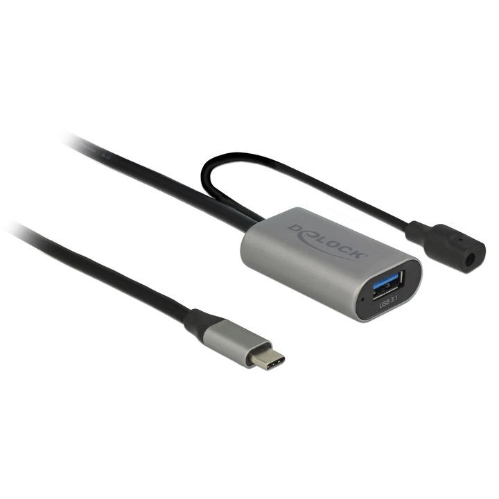 Кабел активен Delock 85391, USB 3.1-C Gen 1 - USB-A 5m