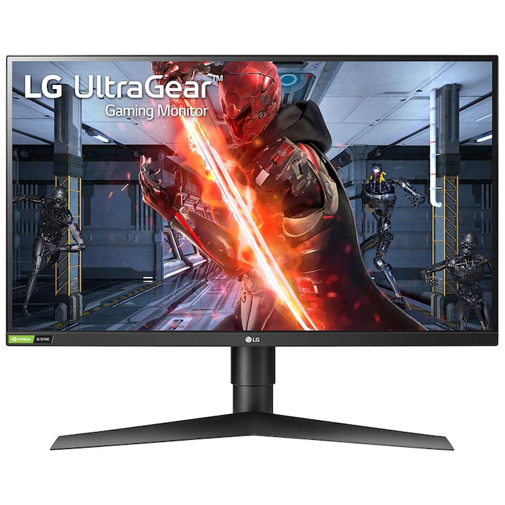 LG UltraGear 27GN750 Gaming monitor, IPS, 27", Full HD, 1ms, 240Hz, G-Sync kompatibilis, HDR10, DP, HDMI