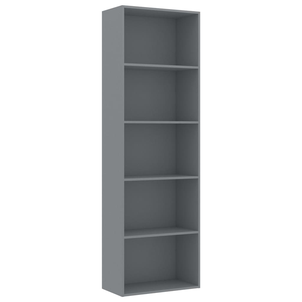 Biblioteca vidaXL, PAL, 60 x 30 x 189 cm, Gri