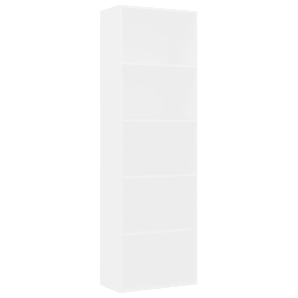 Biblioteca vidaXL, PAL,60 x 30 x 189 cm, Alb