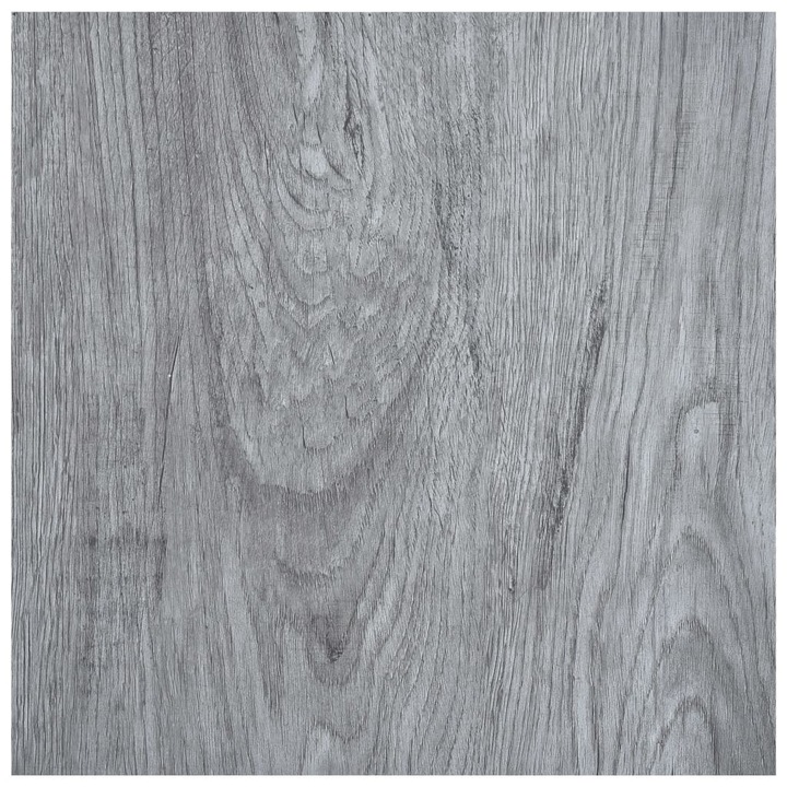 Самозалепващи подови дъски vidaXL, PVC, 5,11 кв.м, светлосив цвят