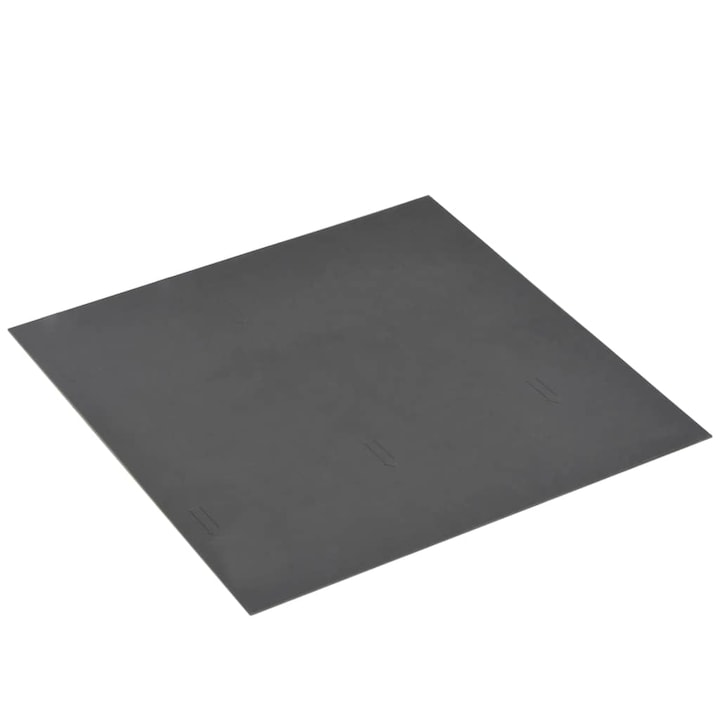 Placi de pardoseala autoadezive vidaXL, PVC, 5,11 m², negru, cu model, 15.26 kg