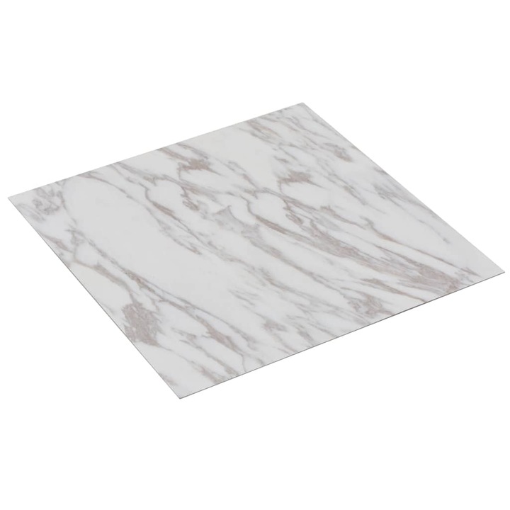 vidaXL fehér márvány öntapadó PVC padló burkolólap 5,11 m² 144872