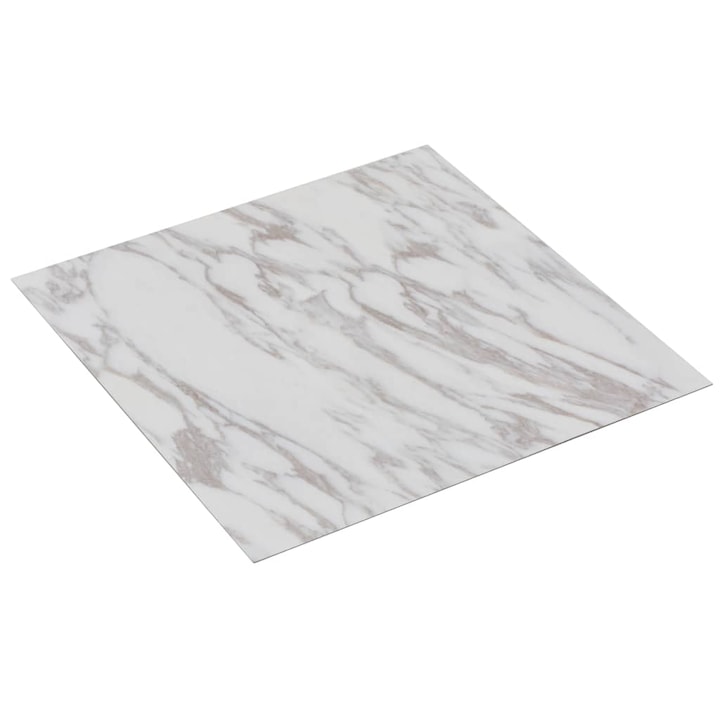 vidaXL fehér márvány öntapadó PVC padló burkolólap 5,11 m²