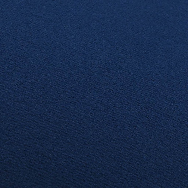 vidaXL kék hordó alakú bársony ülőke 28 x 36 cm