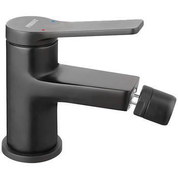 Baterie bideu Ferro Stratos BSC6BL, cu ventil, aerator, cartus ceramic, Negru Baterie bideu Ferro Stratos BSC6BL, cu ventil, aerator, cartus ceramic, Negru