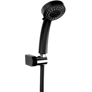Set dus Ferro Mini869.5, para dus + suport + furtun flexibil, Negru Set dus Ferro Mini869.5, para dus + suport + furtun flexibil, Negru