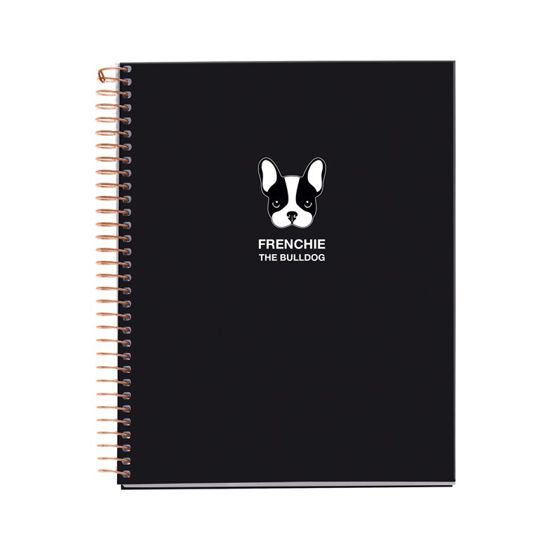 Caiet Miquelrius, Frenchie, A5, patratele, 120 file, coperta carton