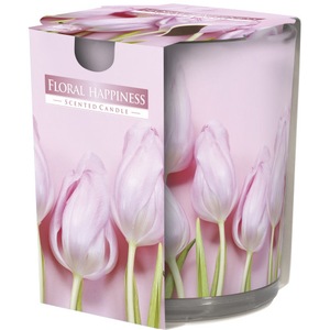 Lumanare parfumata in pahar imprimat Floral Happiness SN72S-41
