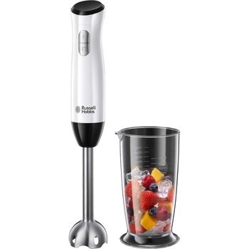 Mixer vertical Russell Hobbs 24691-56, 500 W, 0.7 l, 2 viteze + puls, Alb/Negru Mixer vertical Russell Hobbs 24691-56, 500 W, 0.7 l, 2 viteze + puls, Alb/Negru