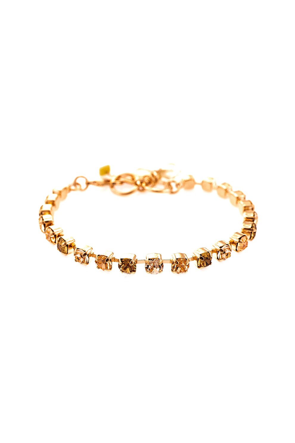 Roxannes - Mariana Jewellery, Bratara placata cu aur si decorata cu cristale, Auriu rose