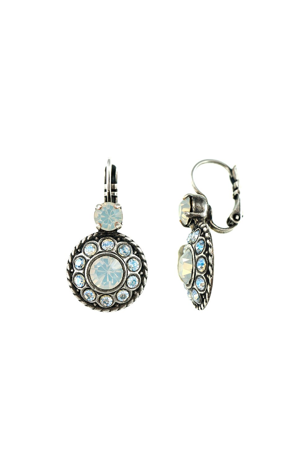 Roxannes - Mariana Jewellery, Cercei decorati cu cristale, Bleu/Argintiu