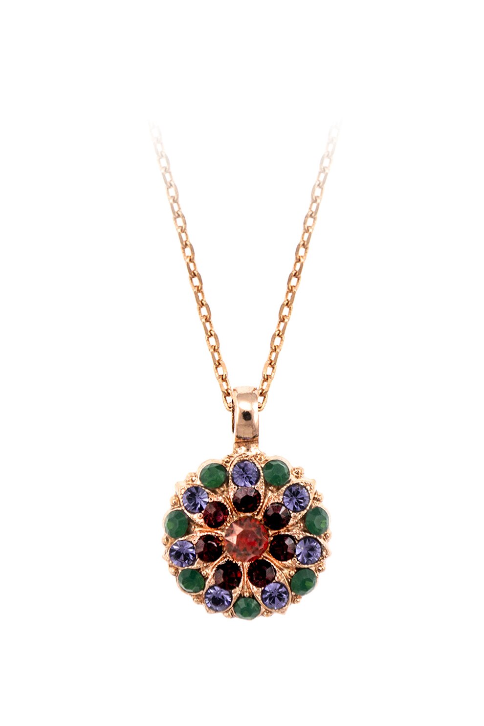 Roxannes - Mariana Jewellery, Colier cu cristale , Auriu/Verde/Albastru