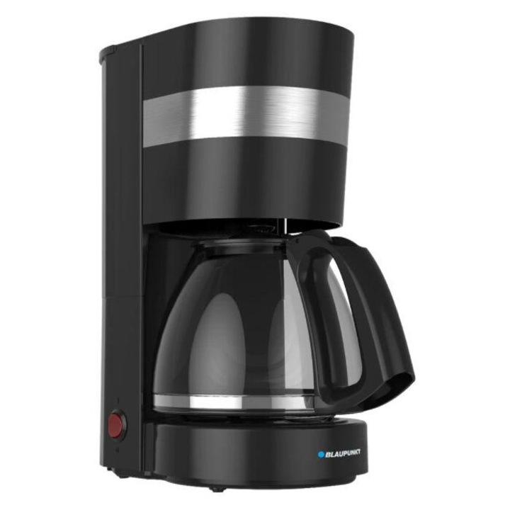Cafetiera Blaupunkt CMD401, 800 W, 1.25 l, Filtru permanent, Timer, Design ergonomic, Negru