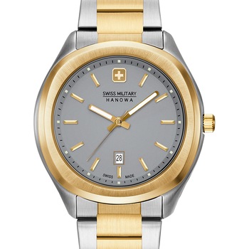 Ceas de dama Swiss Military Hanowa 06-7339.55.009 Alpina 36mm, 10ATM, Auriu Ceas de dama Swiss Military Hanowa 06-7339.55.009 Alpina 36mm, 10ATM, Auriu