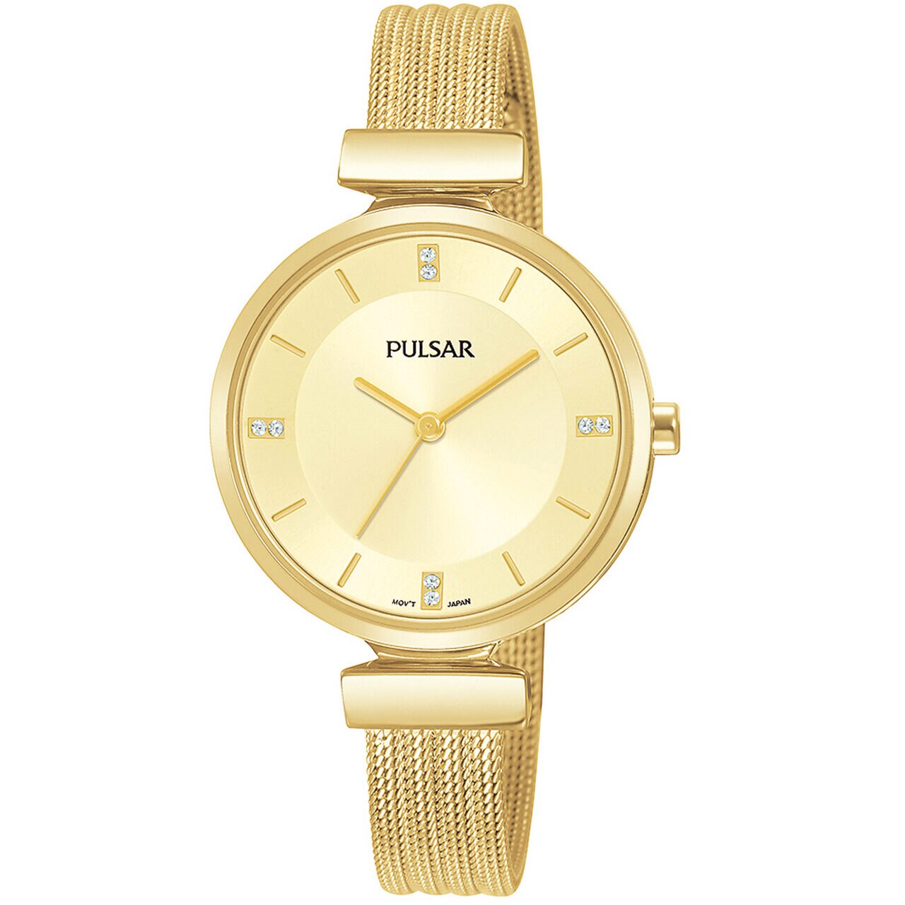 Ceas de dama Pulsar PH8470X1, 30mm, 3ATM, Auriu