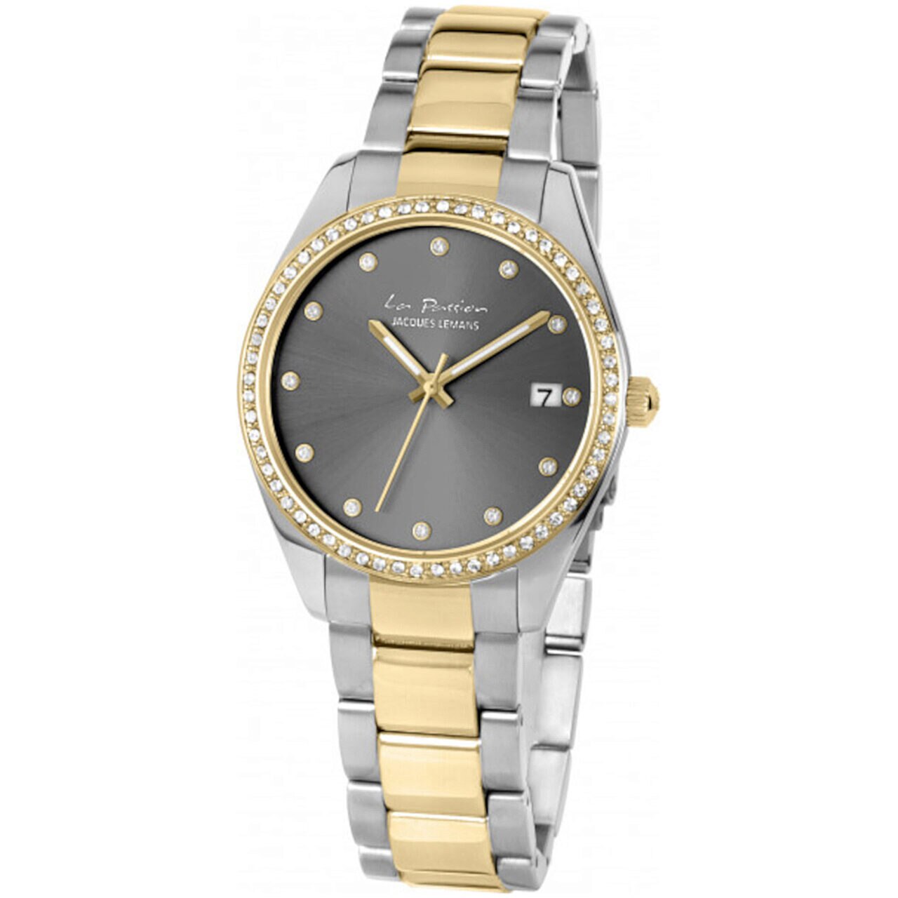 Ceas de dama Jacques Lemans LP-133G La Passion, 35mm, 10ATM, Auriu