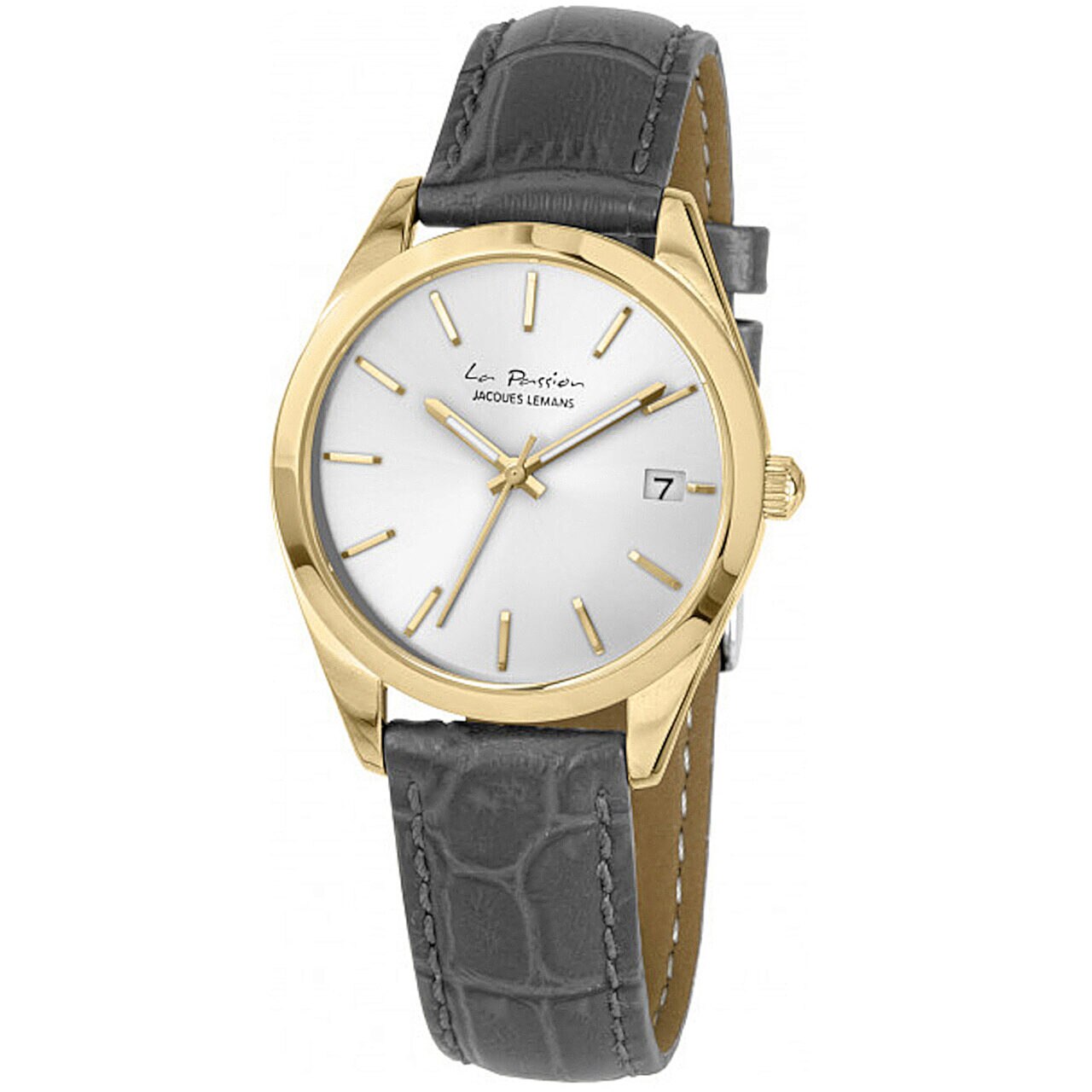 Ceas de dama Jacques Lemans LP-132K La Passion, 34mm, 10ATM, Auriu