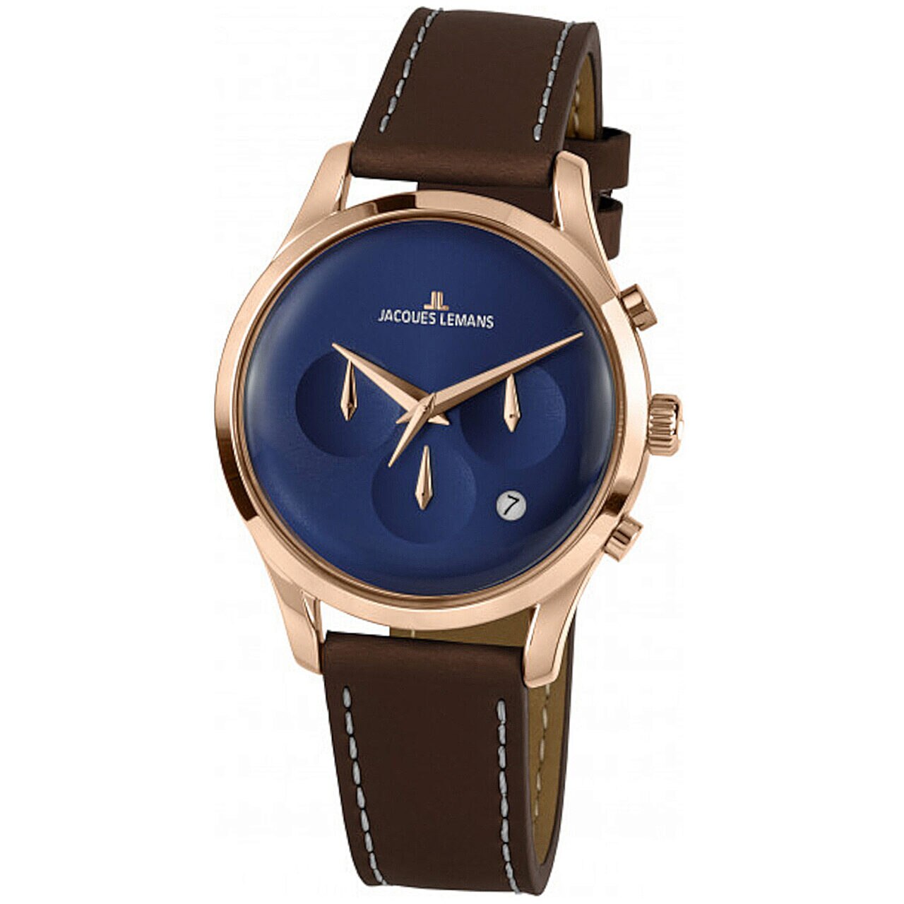 Ceas barbatesc Jacques Lemans 1-2067G Retro Classic, 38mm, 5ATM, Auriu
