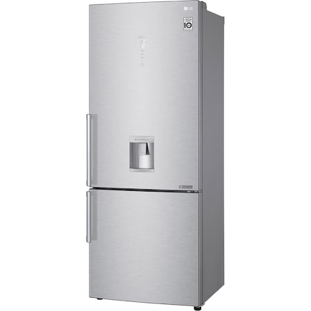 Combina frigorifica LG GBF569NSAZB, 451 l, NoFrost, Clasa A++, Doorcooling+, WiFi, Dozator apa, H 185 cm, Inox