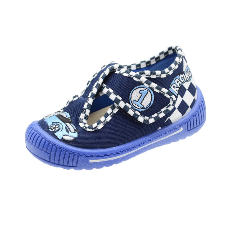 Pantofi din panza pentru baieti 3F 3FP-14, Bleumarin