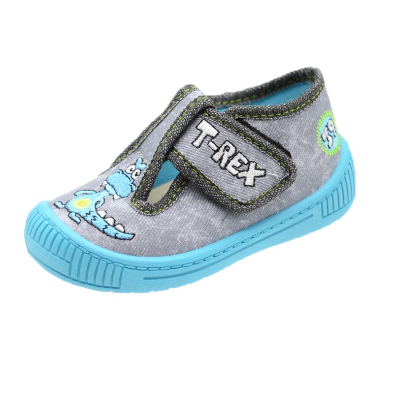 Pantofi din panza pentru baieti 3F 3FP-13, Gri