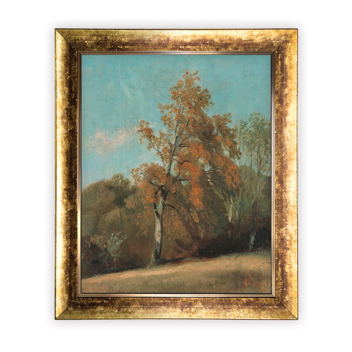 Tablou Inramat - Constable - Study of an Ash Tree, Rama Auriu, 40 x 50 cm