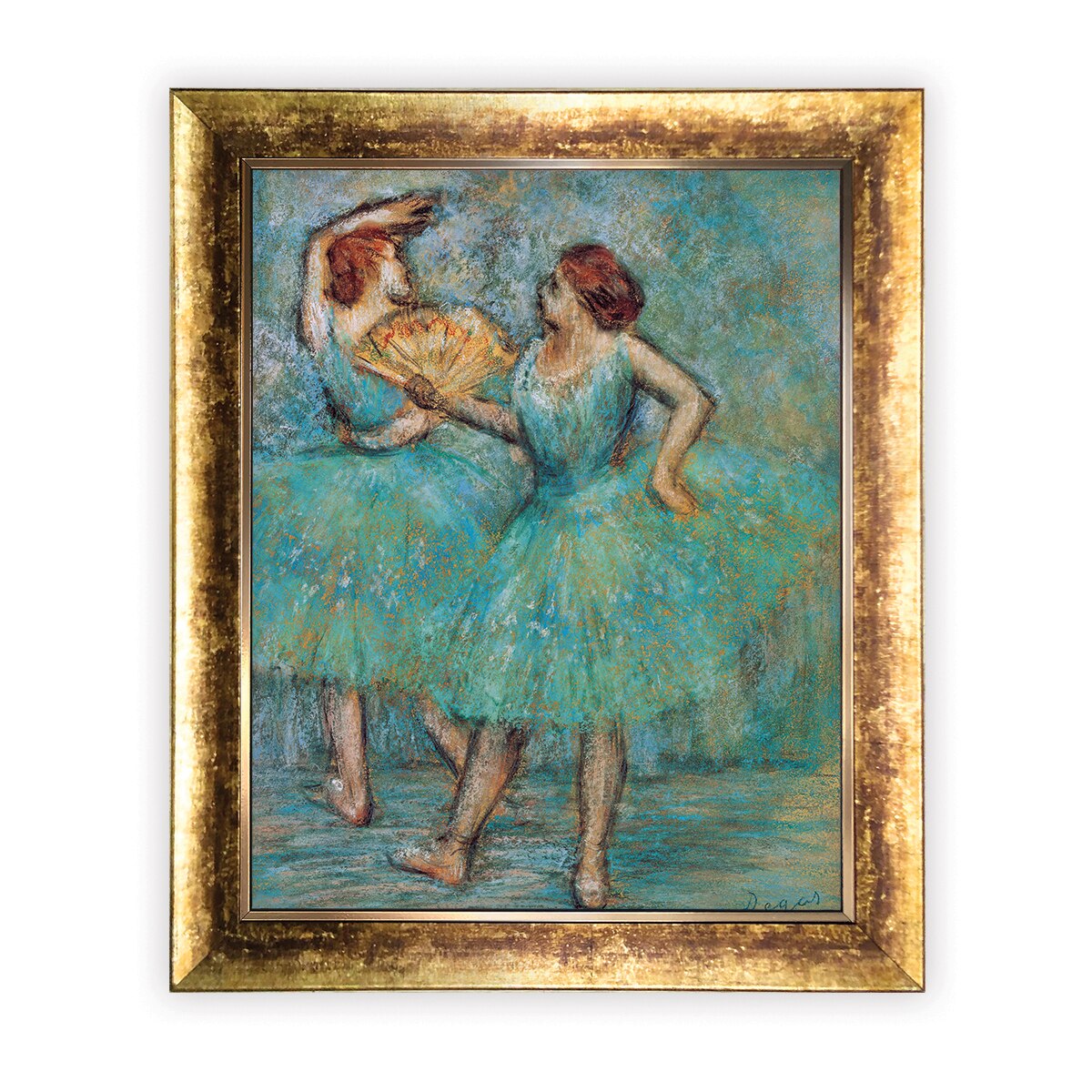 Tablou Inramat - Degas - Two Dancers, Rama Auriu, 40 x 50 cm