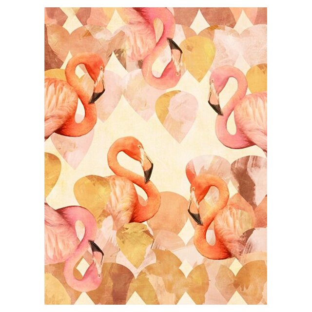 Decor perete hartie flamingo,54x41 cm